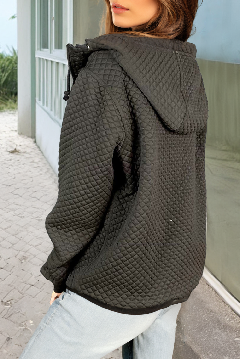 CozyQuilt Hooded Jacket – Side Pocket Comfort-1