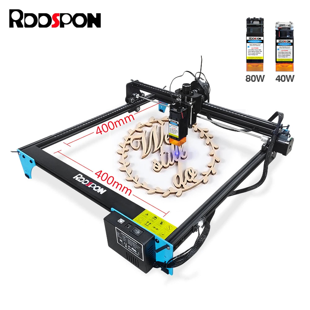 RDDSPON 40*40cm Laser Engraver 40W 80W