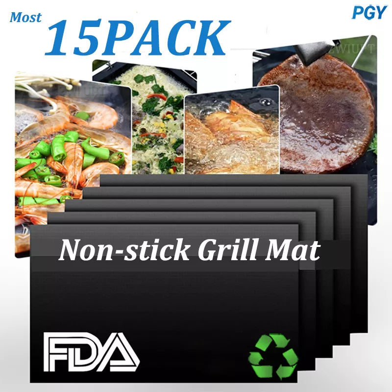 Non-stick BBQ Grill Mat 40*33cm Reusable