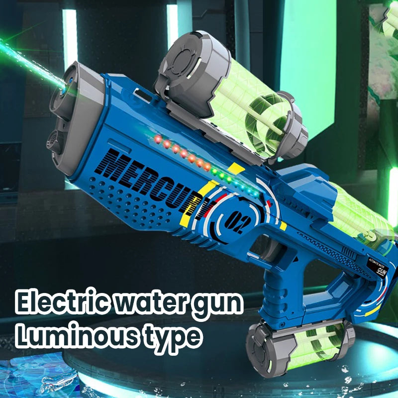 2024 NEW Fully Automatic Luminous Water Blaster Gun，Electric Continuous Firing Water Gun