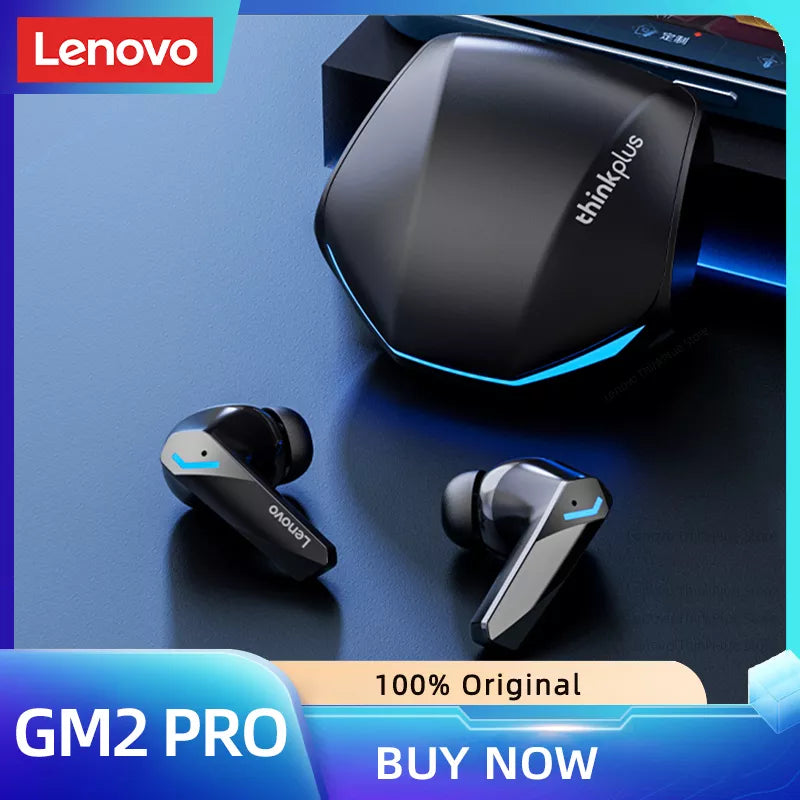 Original Lenovo GM2 Pro 5.3 Earphone Bluetooth Wireless Earbuds With Mic