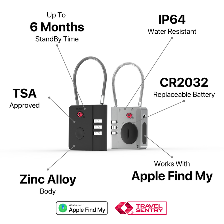 AirLock - Smart Anti-Loss TSA Travel Lock | Matkalaukun lukko-1