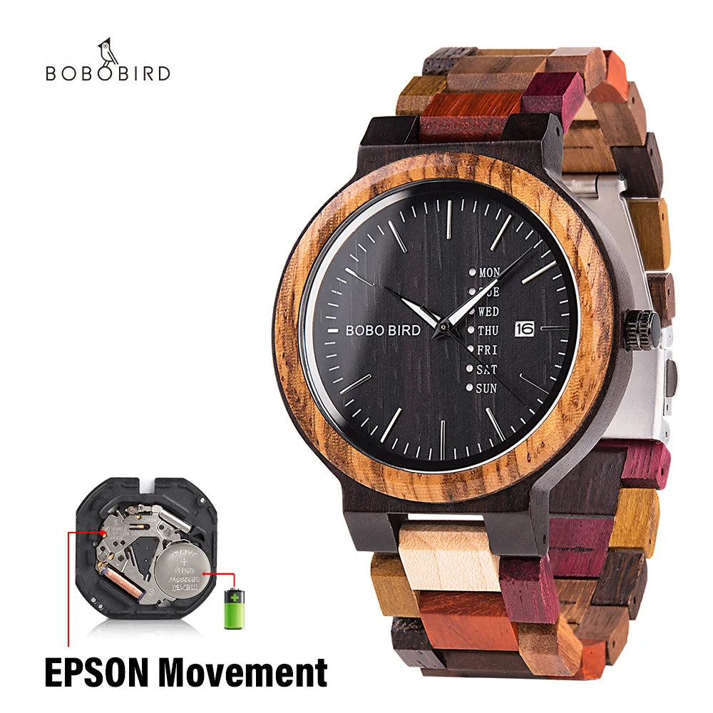 BOBO BIRD Luxury Wood Couple Watches