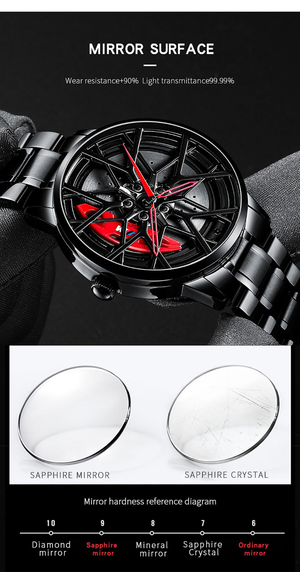 Watches Men Sports Car Men Watches Quartz Waterproof Sport Rim Hub Wheel Wristwatch Car Quartz Men's Watches Man Watch-10