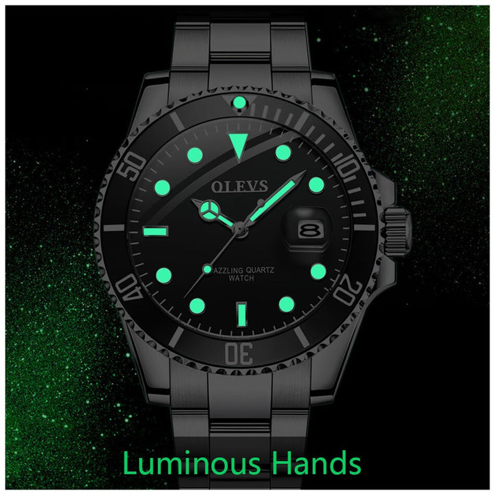 Mens Watches Top Brand Luxury Fashion Waterproof Luminous Hand Green Dial Quartz Sports Wristwatch Gifts for Men-18