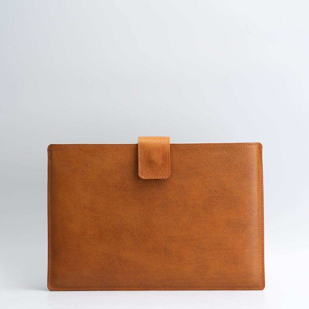 MacBook Leather Sleeve with zipper pocket-2