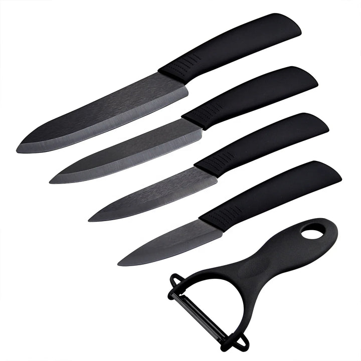 5 PCS Kitchen Chef Knives Slicing Knife Fruit Slicer Fruit Parer Peeler Ceramic Knife Set with gif box-5