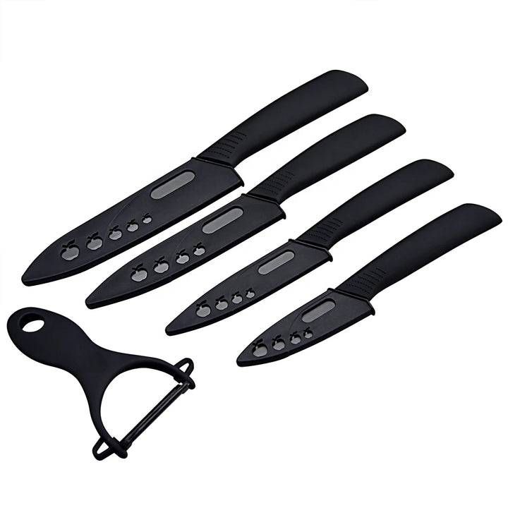 5 PCS Kitchen Chef Knives Slicing Knife Fruit Slicer Fruit Parer Peeler Ceramic Knife Set with gif box-4