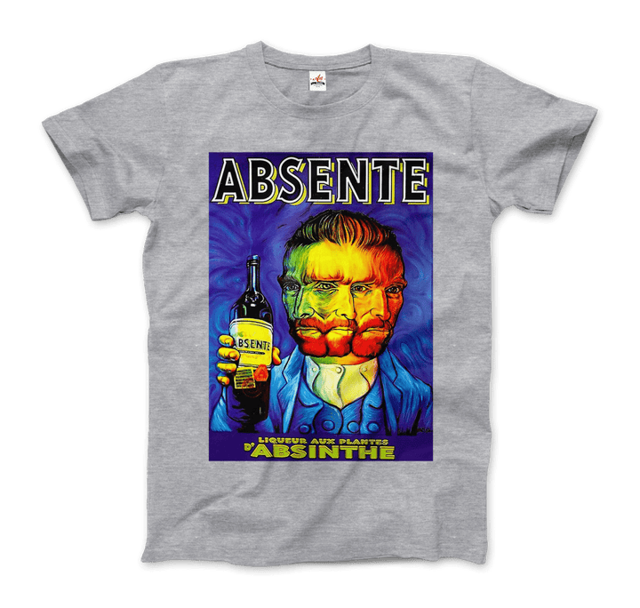 Absente, Vintage Absinthe Liquor Advertisement with Van Gogh T-Shirt-11