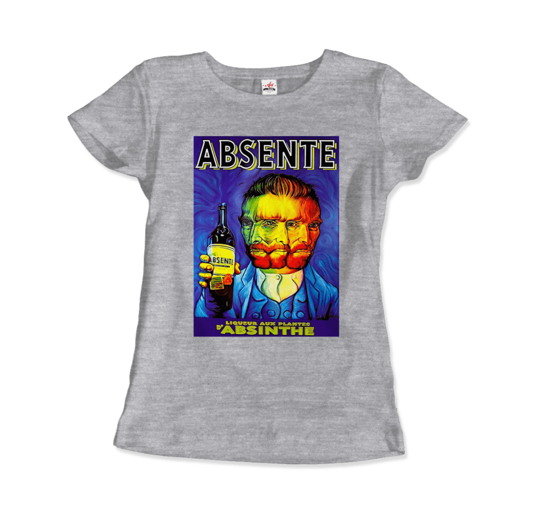 Absente, Vintage Absinthe Liquor Advertisement with Van Gogh T-Shirt-13