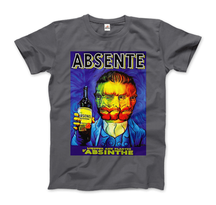 Absente, Vintage Absinthe Liquor Advertisement with Van Gogh T-Shirt-7