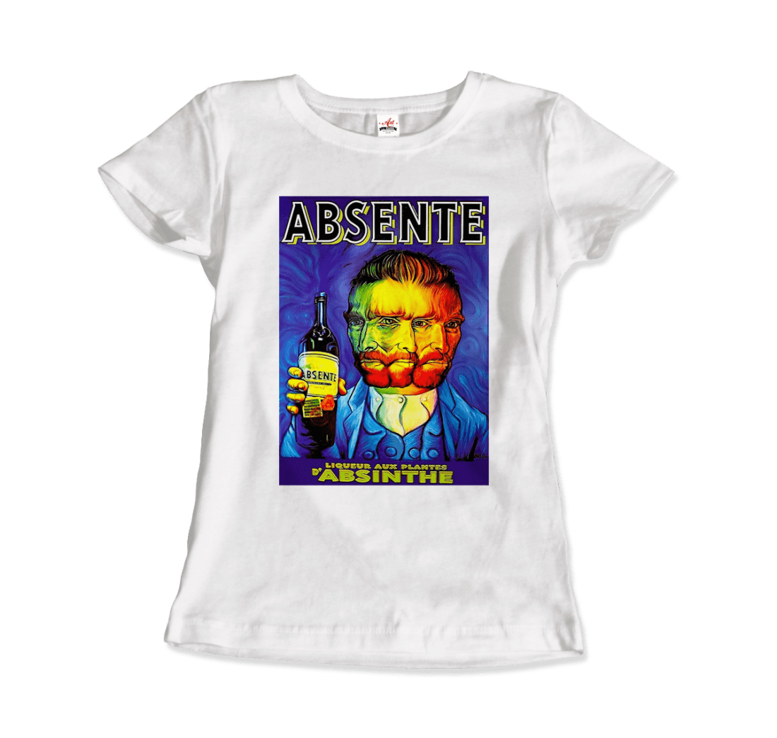 Absente, Vintage Absinthe Liquor Advertisement with Van Gogh T-Shirt-10