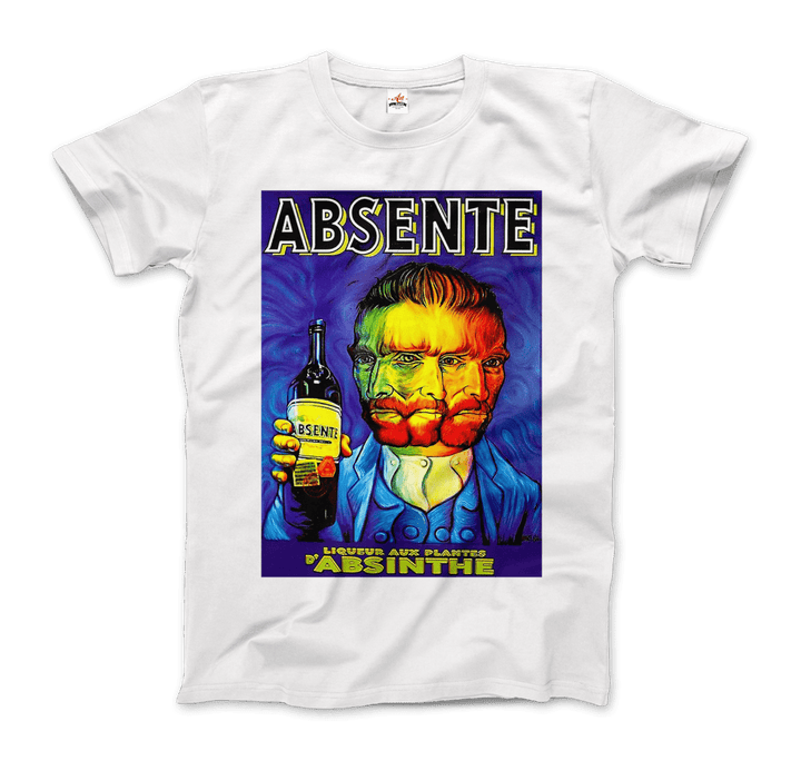 Absente, Vintage Absinthe Liquor Advertisement with Van Gogh T-Shirt-9