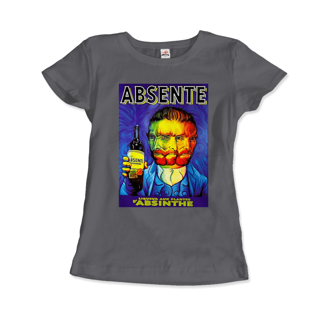 Absente, Vintage Absinthe Liquor Advertisement with Van Gogh T-Shirt-8