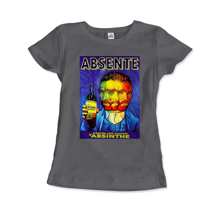 Absente, Vintage Absinthe Liquor Advertisement with Van Gogh T-Shirt-8