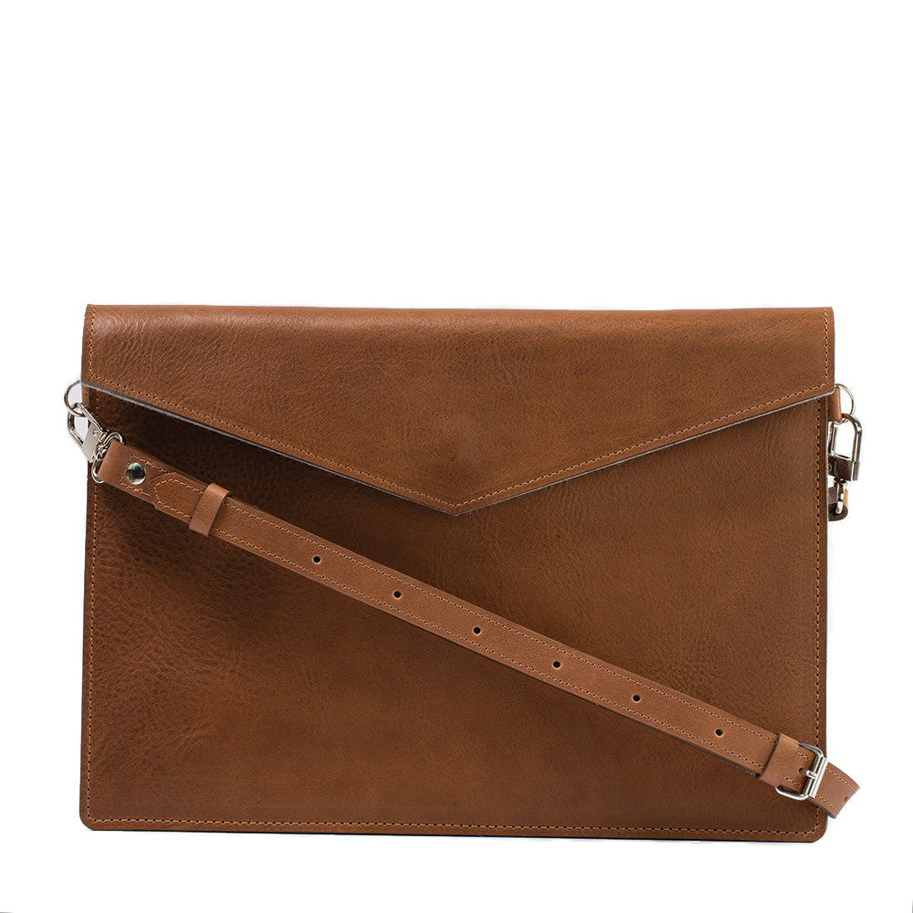 MacBook Leather Sleeve with adjustable strap-9