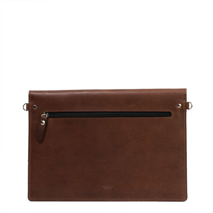 MacBook Leather Sleeve with pocket for iPad-3