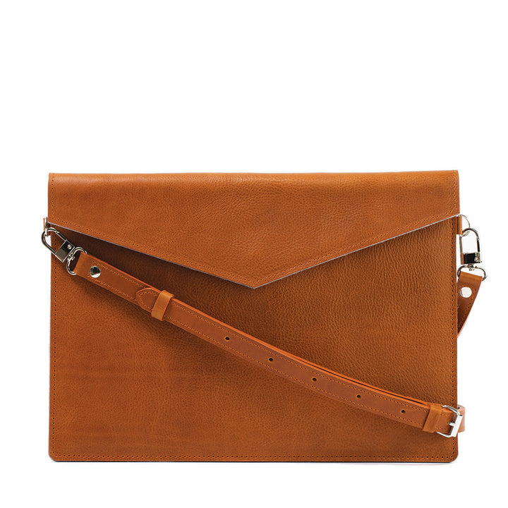 MacBook Leather Sleeve with adjustable strap-0